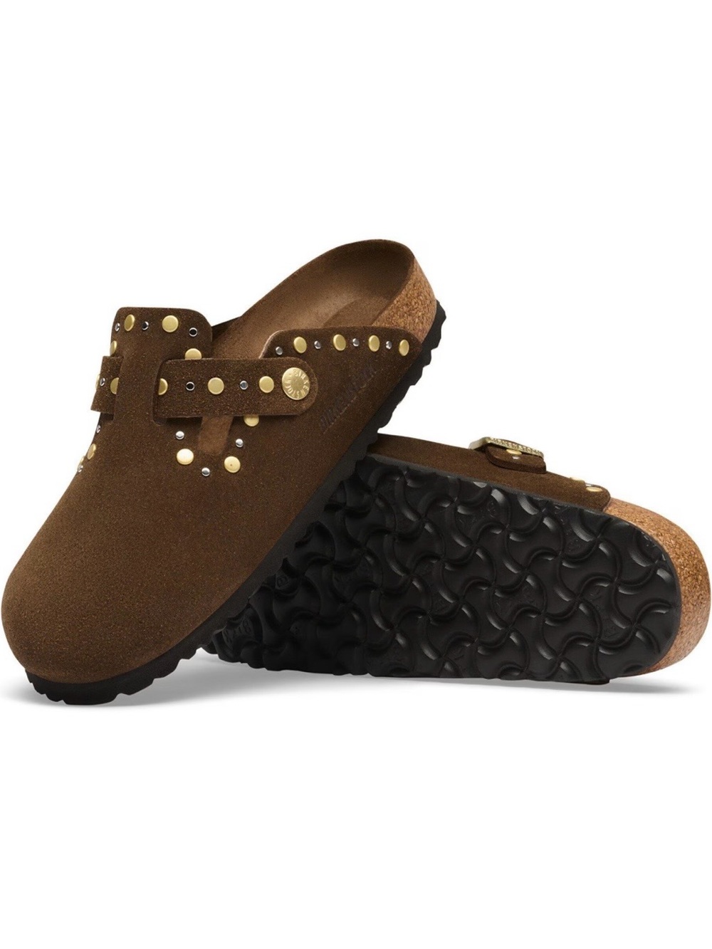 Birkenstock Boston Rivets Brown Suede Leather - Picture 4 of 4